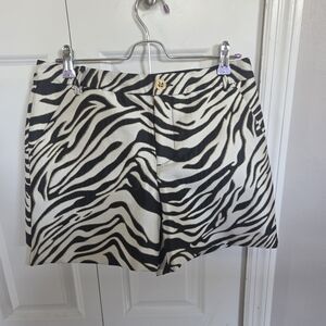 Lilly Pulitzer Black Zebra Jacquard Shorts